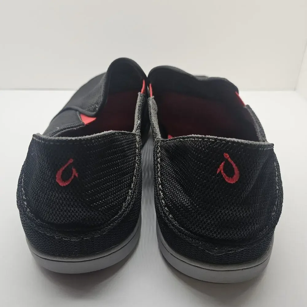 Olukai Slip-On Casual Shoes Sneakers Nohea Mesh Black Size 13 10188-4040